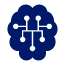 brain icon in navy