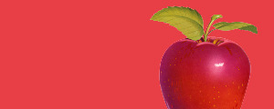 image of a red apple representing health and wellbeing