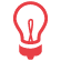 red lightbulb icon