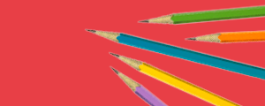 Image of pencils representing core academic skills